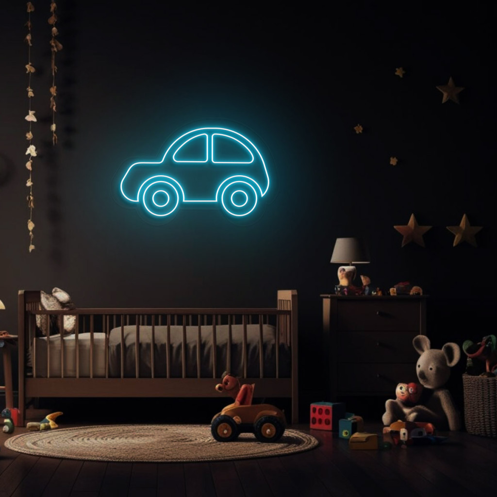 Mașinuță Semn Luminos Neon Led 2