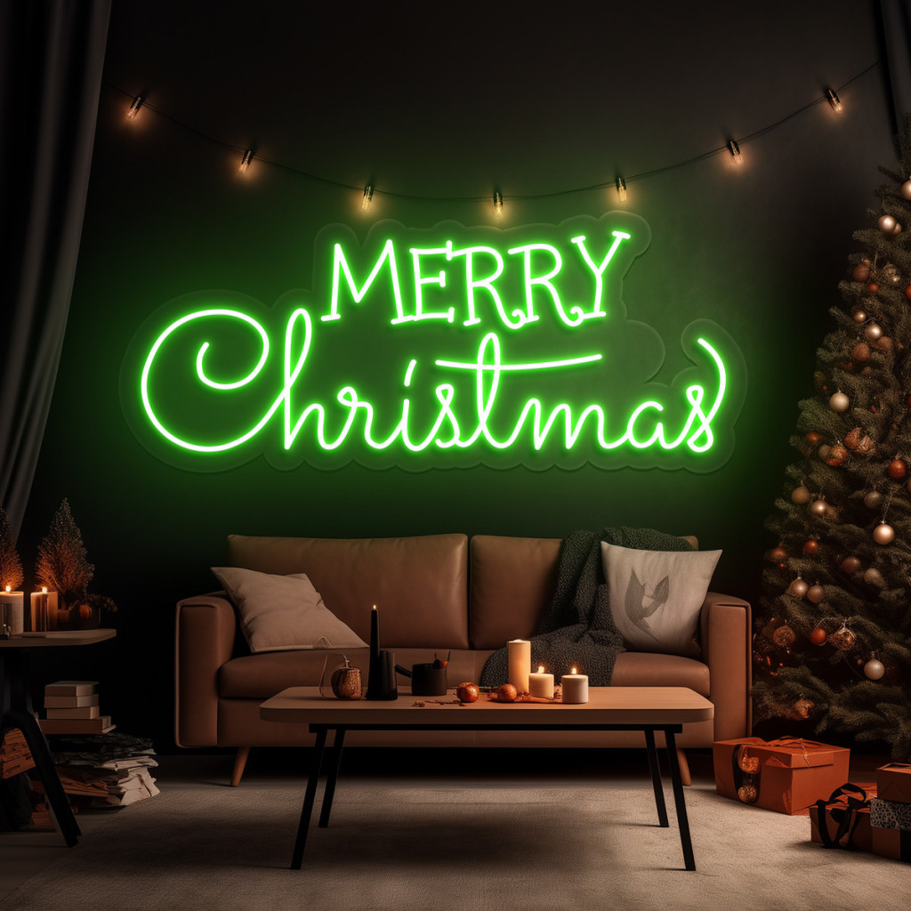 Merry Christmas Semn Luminos Led