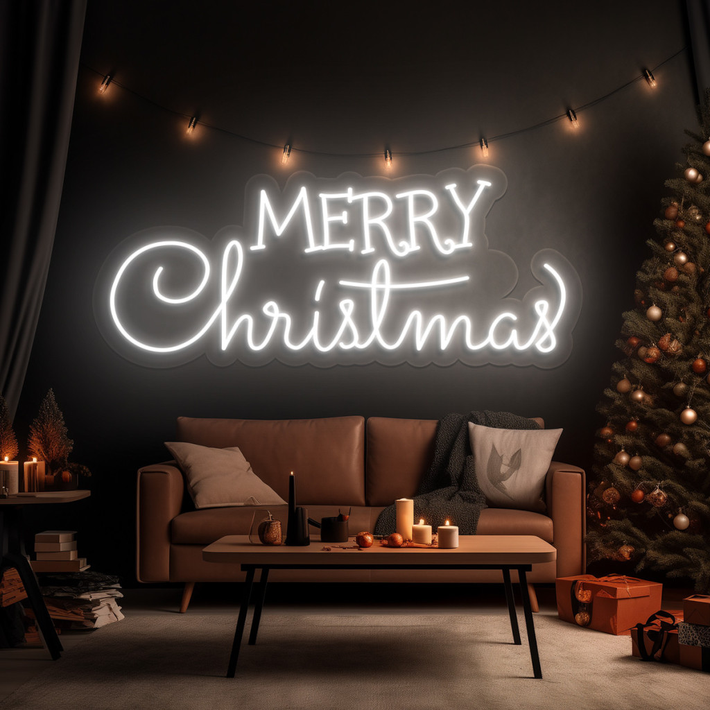 Merry Christmas Semn Luminos Led