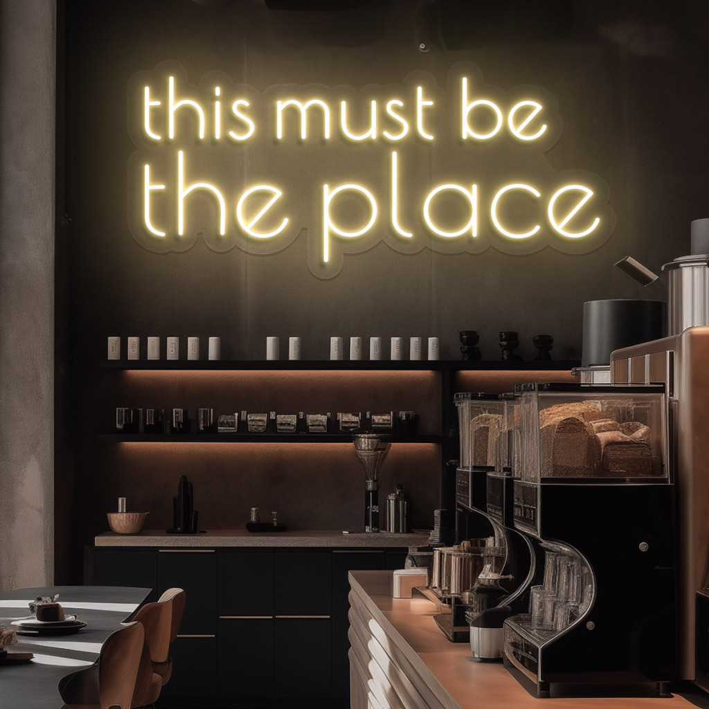 This Must Be The Place Semn Luminos Neon Led