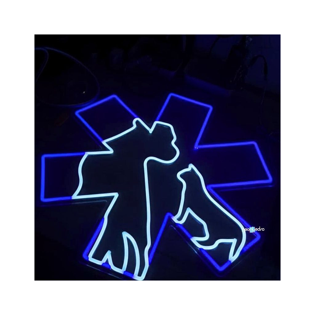 Semn LED Personalizat Cabinet Veterinar