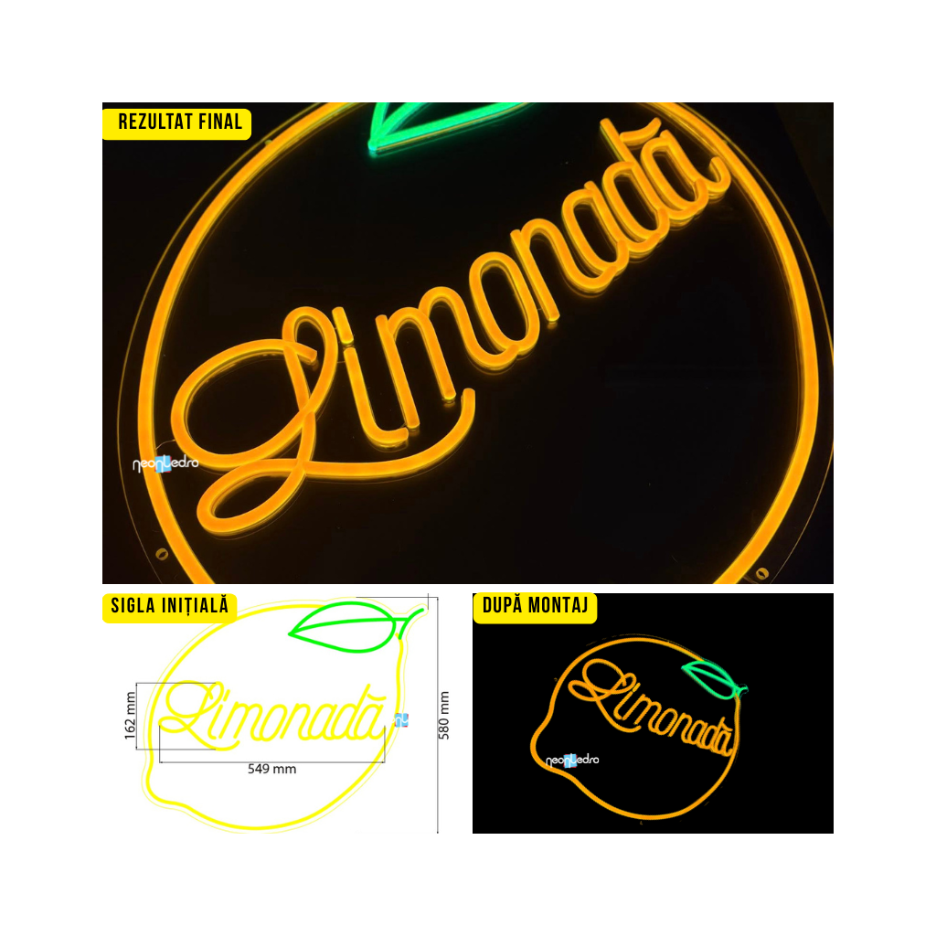 Semn LED Personalizat Limonada 2