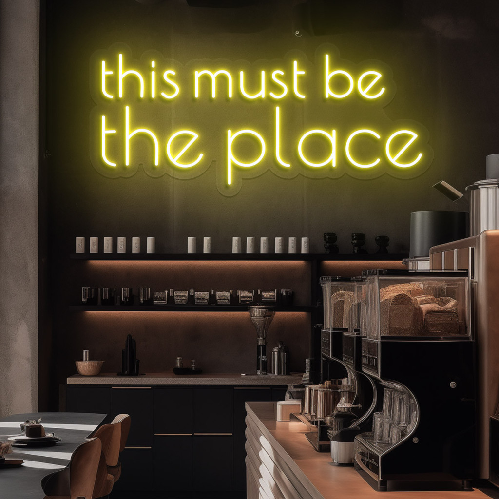 This Must Be The Place Semn Luminos Neon Led