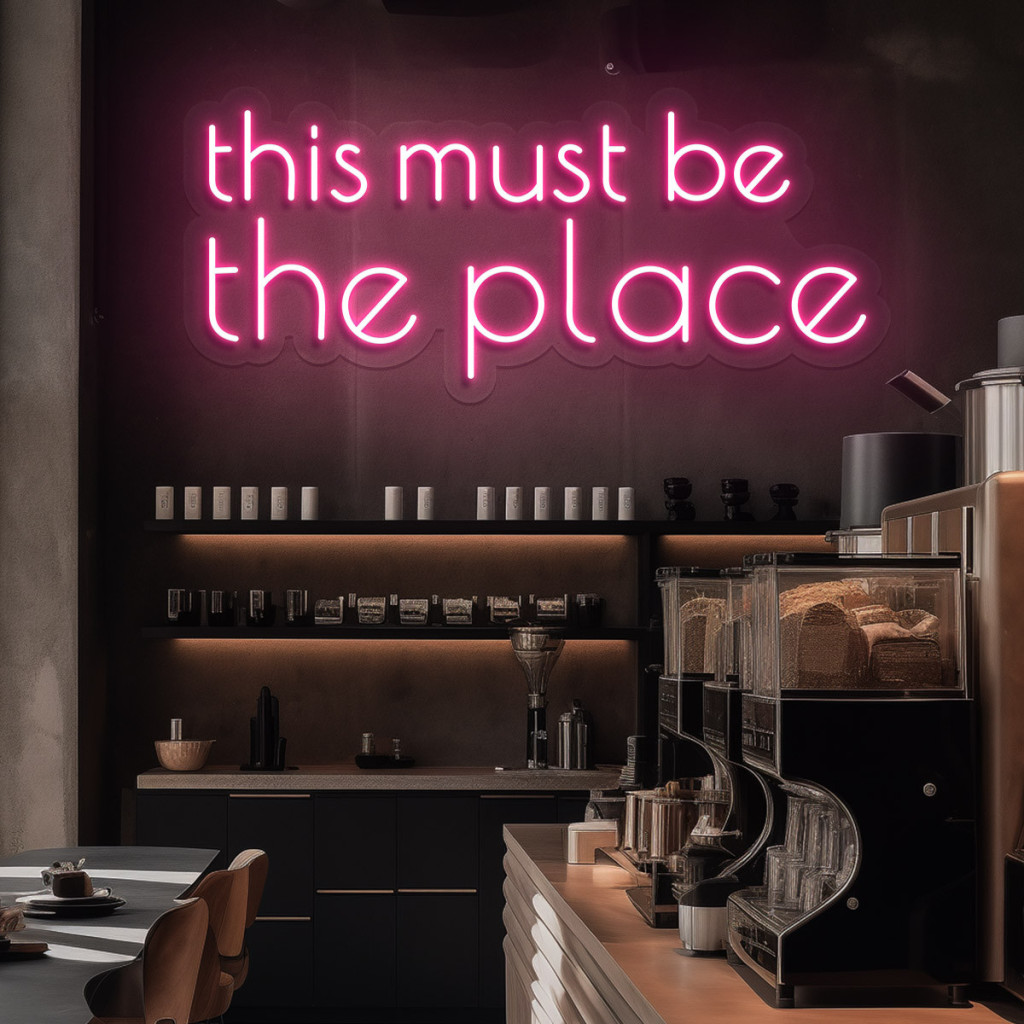 This Must Be The Place Semn Luminos Neon Led