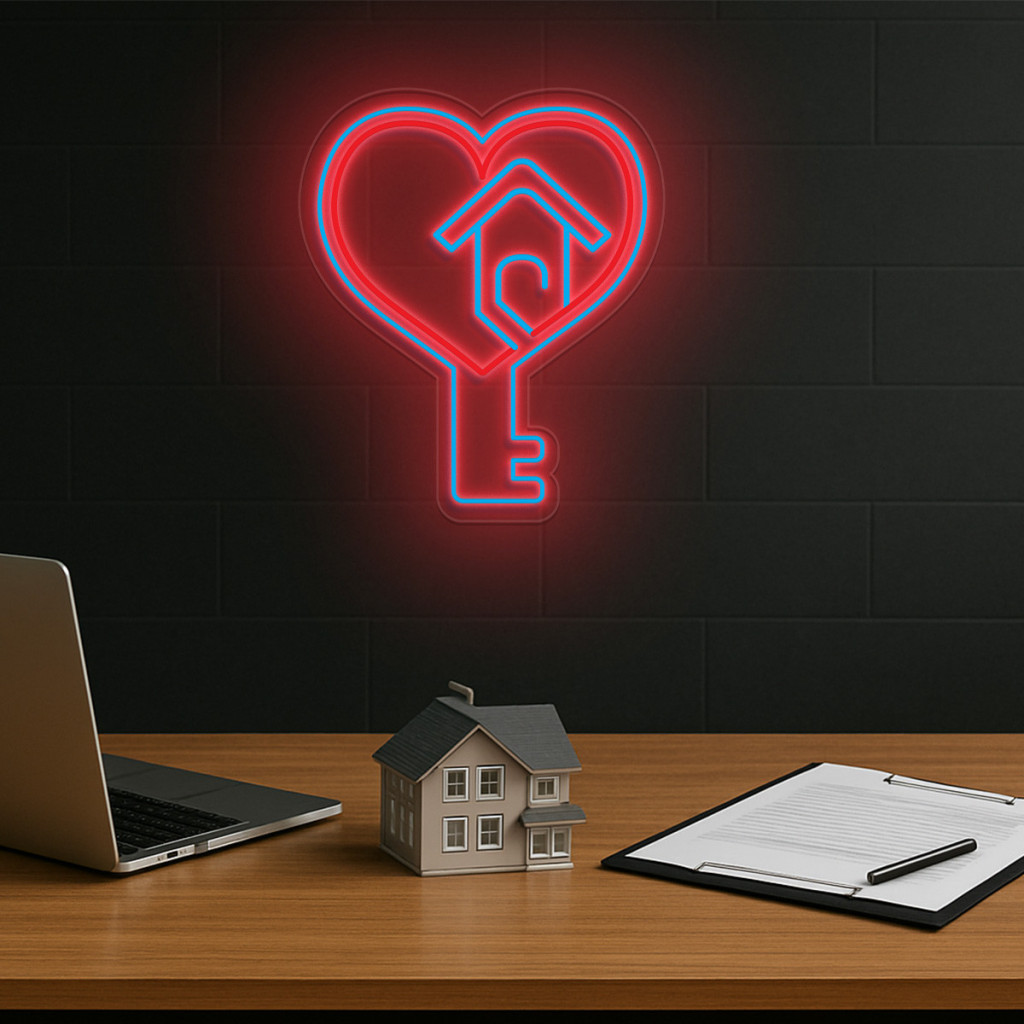 Imobiliare Semn Luminos Neon Led