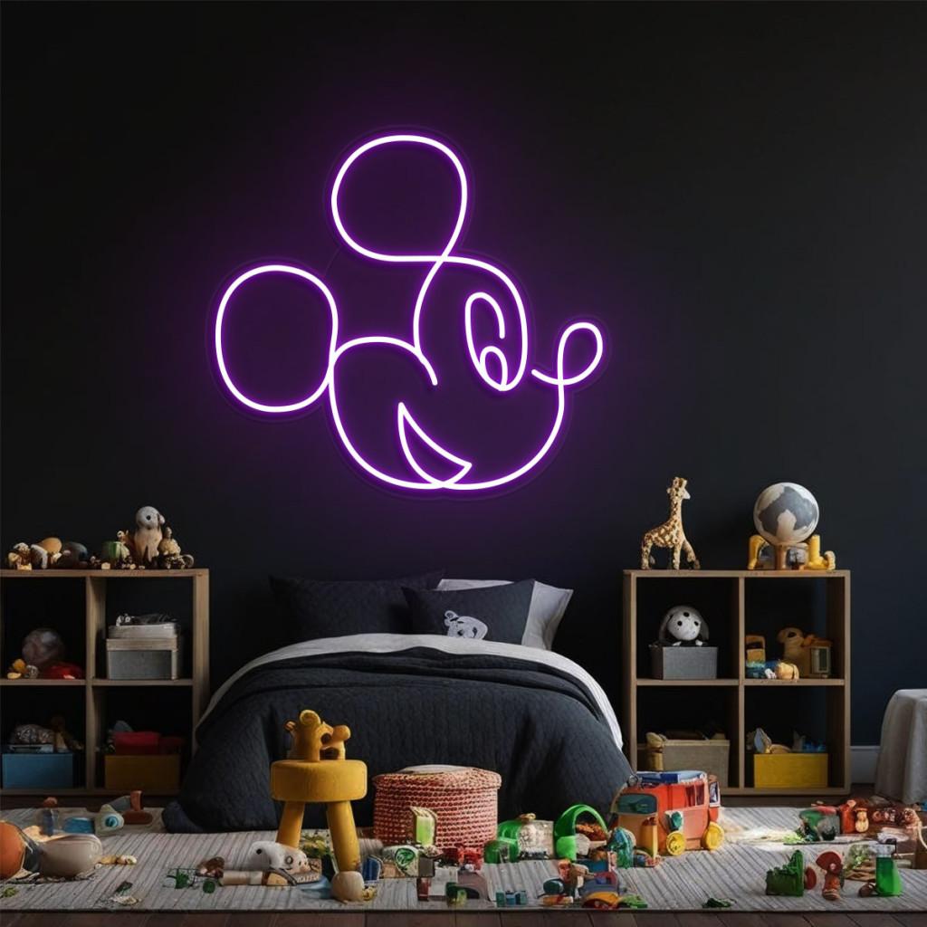 Mouse Semn Luminos Neon Led