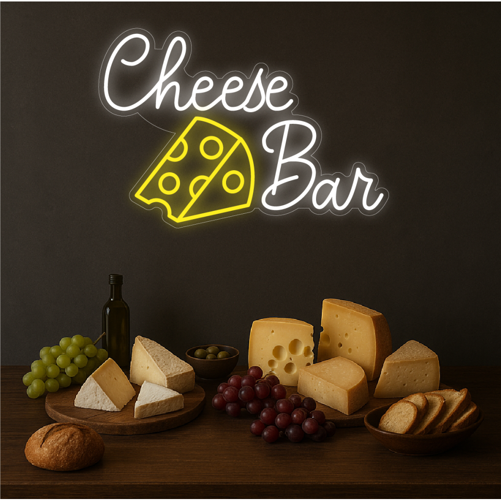 Cheese Bar Semn Luminos Neon Led