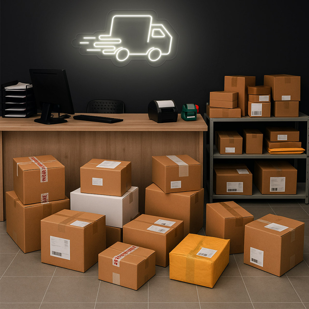 Curierat Rapid - Transport Semn Luminos Neon Led