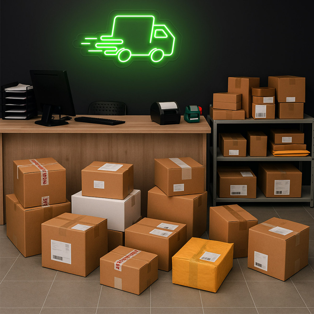 Curierat Rapid - Transport Semn Luminos Neon Led