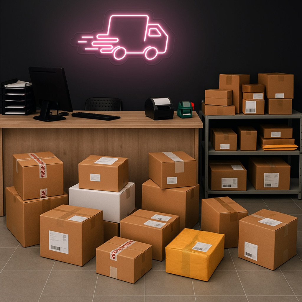 Curierat Rapid - Transport Semn Luminos Neon Led