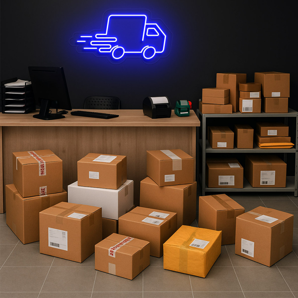 Curierat Rapid - Transport Semn Luminos Neon Led