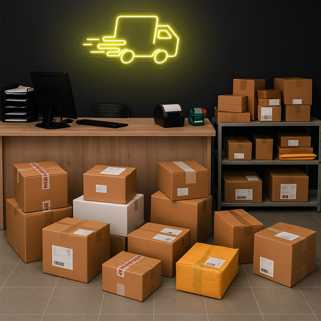 Curierat Rapid - Transport Semn Luminos Neon Led