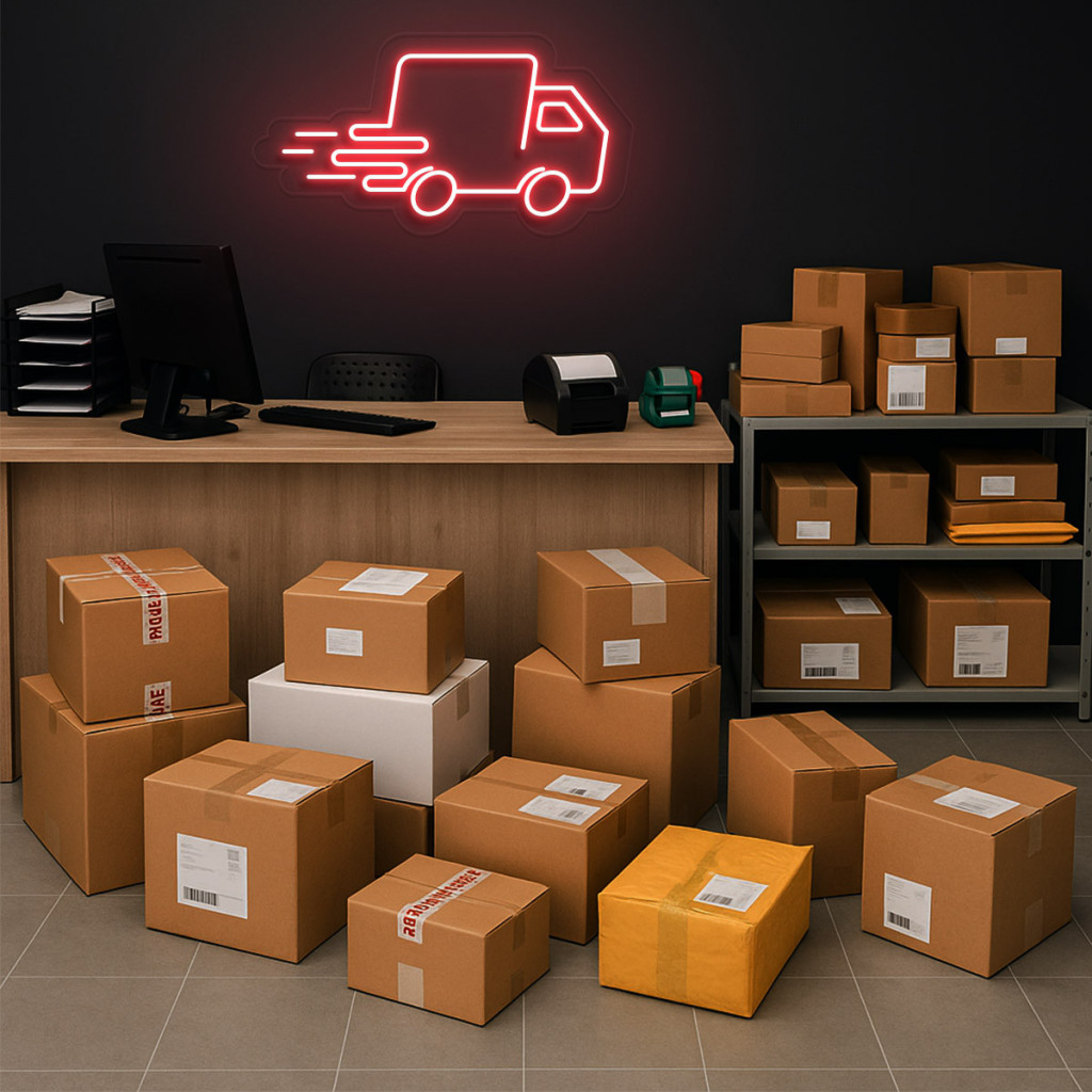 Curierat Rapid - Transport Semn Luminos Neon Led