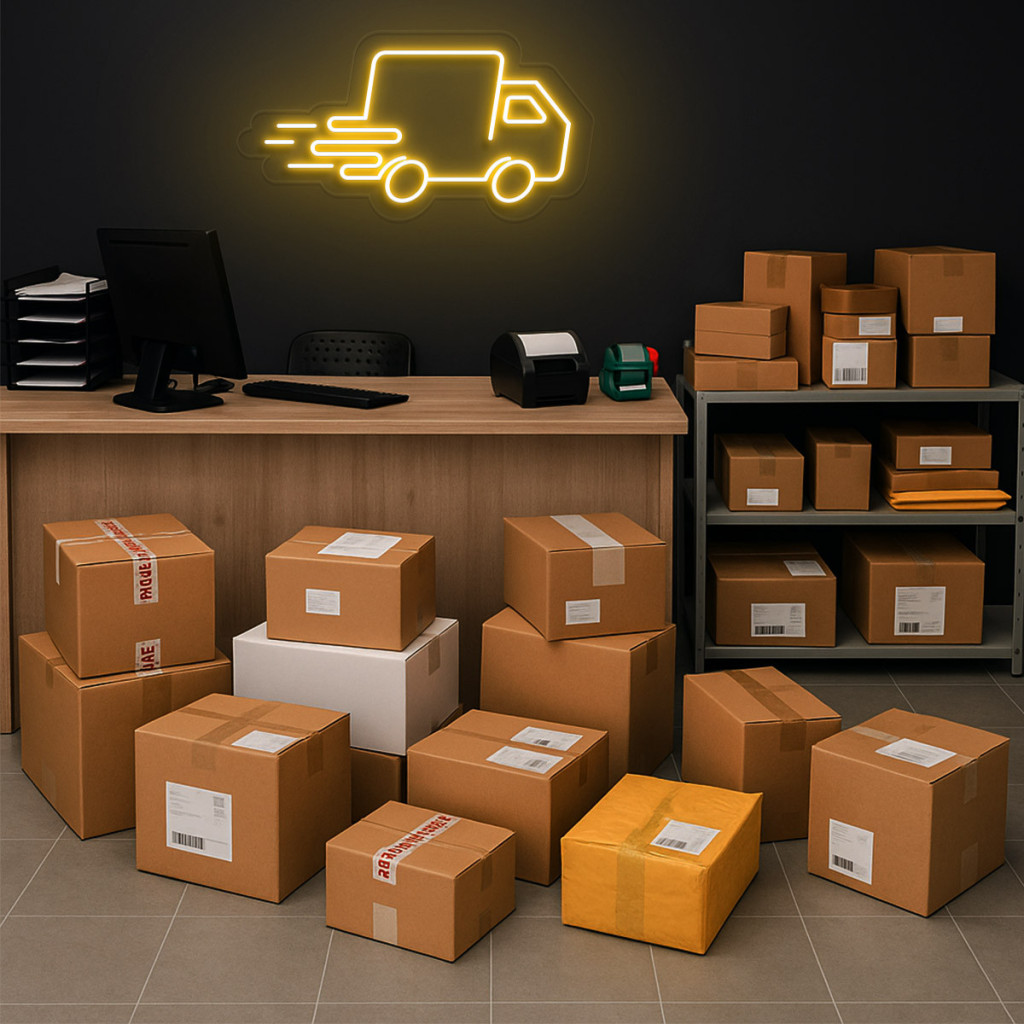 Curierat Rapid - Transport Semn Luminos Neon Led