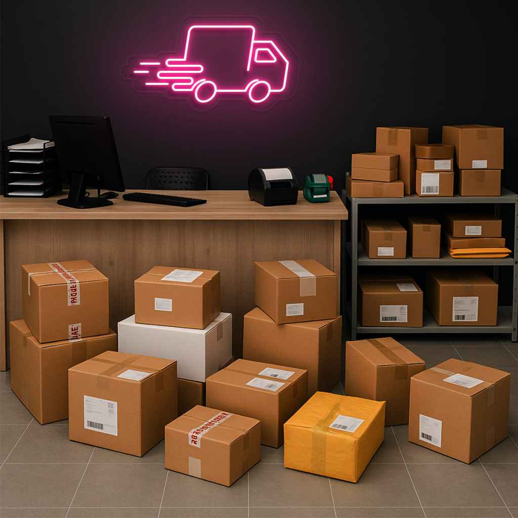 Curierat Rapid - Transport Semn Luminos Neon Led