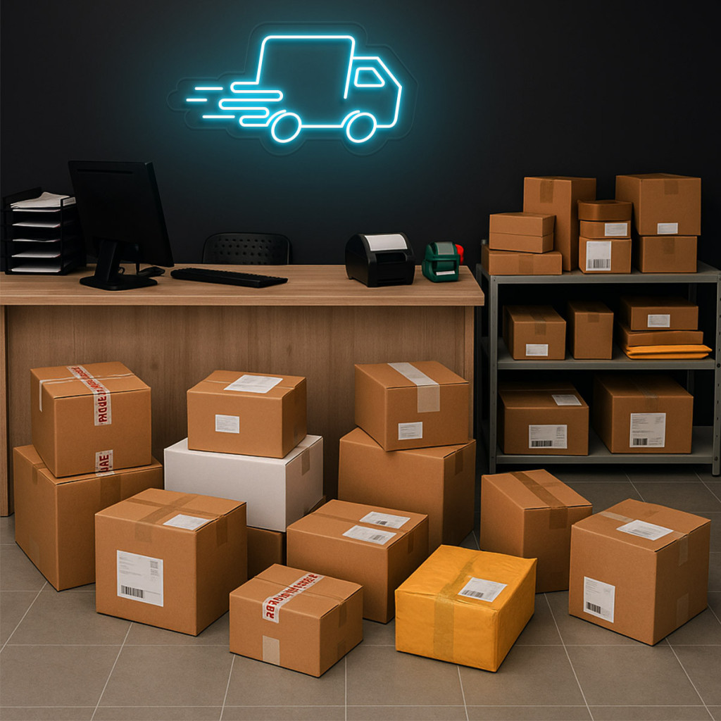 Curierat Rapid - Transport Semn Luminos Neon Led