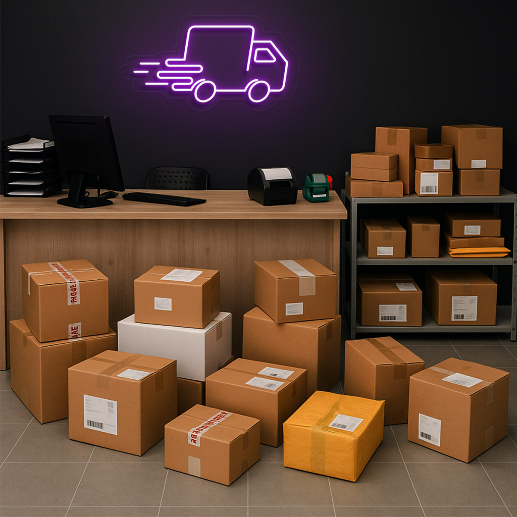 Curierat Rapid - Transport Semn Luminos Neon Led